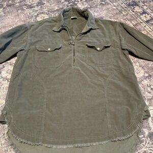 OFFLINE by Aerie Women's Corduroy Overshirt Jacket Olive Green Size Medium